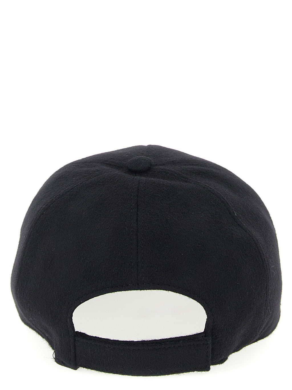 Fendi Black Wool Baseball Cap