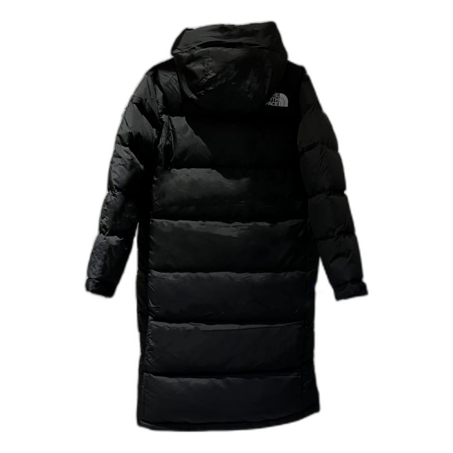 The North Face Long Hooded Down Puffer Coat - Black