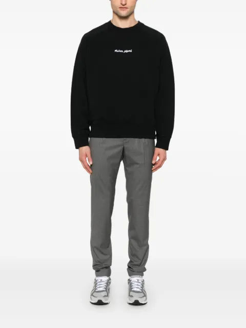 Maison Kitsuné logo-embroidered sweatshirt