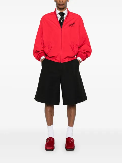 Willy Chavarria logo-embroidered bomber jacket
