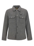 Woolrich herringbone chest-pocket jacket