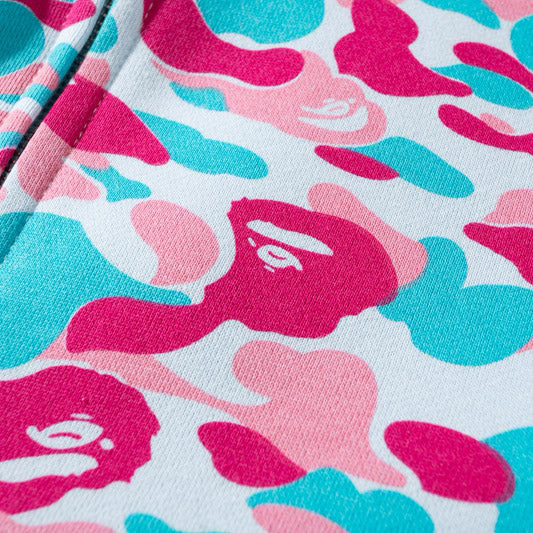 BAPE Miami City Pink Blue Camo Shark Hoodie