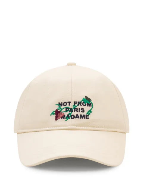 Drôle De Monsieur vine-embroidered baseball cap