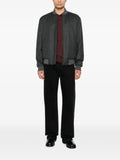 Canali ribbed-knit polo sweater