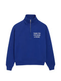 AMI Paris Zipped cotton "Thank you for being a friend" sweatshirt