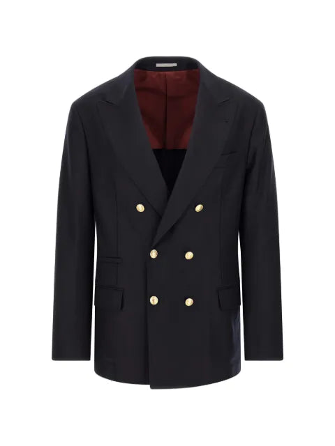 Brunello Cucinelli double-breasted virgin wool blazer
