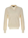 Gran Sasso ribbed-knit virgin wool polo-collar sweater