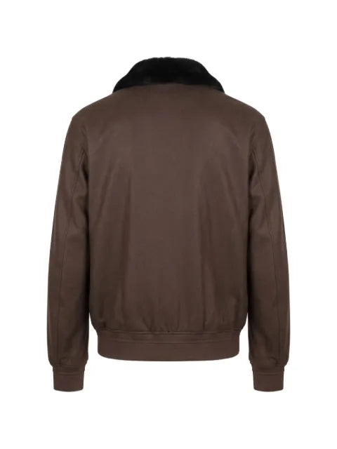 Montecore faux-fur collar bomber jacket