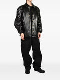 Willy Chavarria leather coach jacket