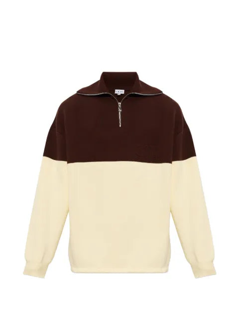 LOEWE colour-block Anagram-embroidered sweater