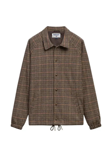 Sebago houndstooth raglan-sleeve jacket