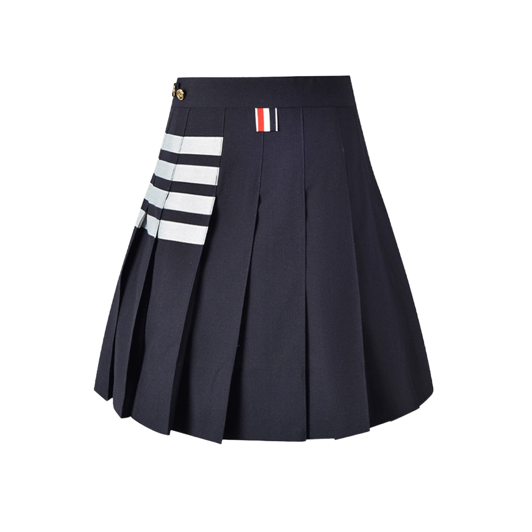 Women's 4-Bar Pleated Mini Skirt | Thom Browne