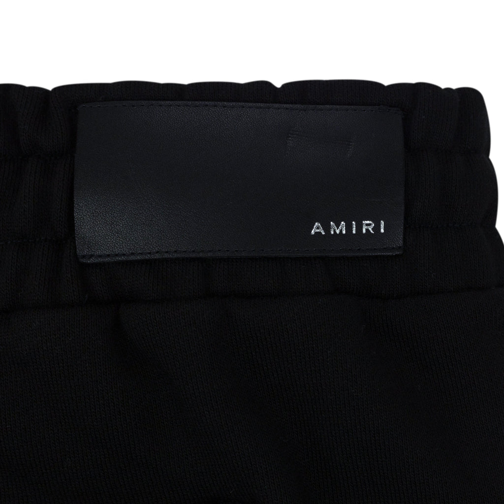 Black MA Watercolor Bar Sweatshorts