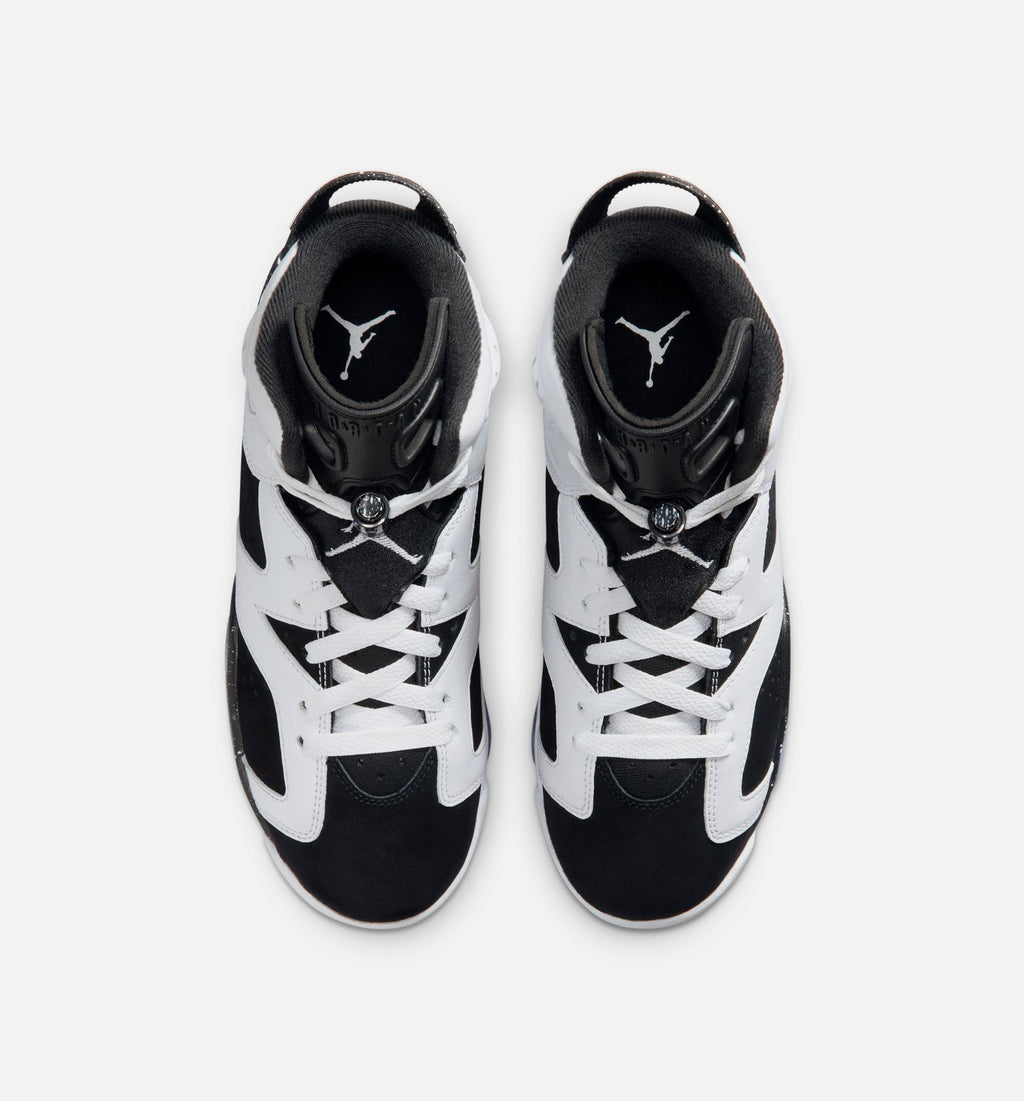 Air Jordan 6 Retro Black and White Big Kids' Sneakers - Black / White