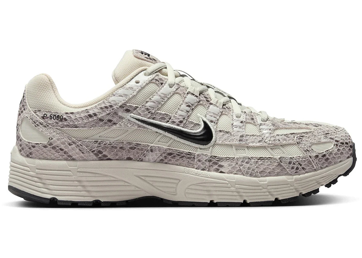 Nike P-6000 SE Snakeskin Light Bone Black (Women's) IH4451-002
