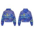 Vale Forever Vale Allover Graffiti Zip Hoodie — Blue