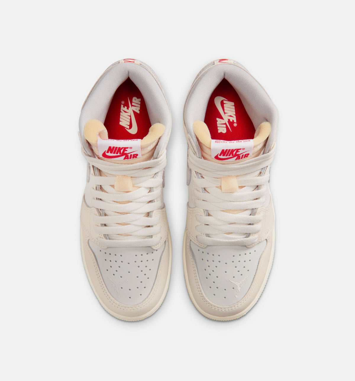 Air Jordan 1 Retro High OG Sail Grade School Lifestyle Shoes - Sail/University Red/Pale Ivory/Coconut Milk