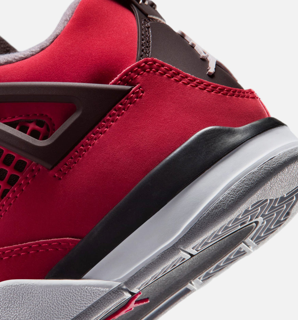 Air Jordan 4 Retro "Toro Bravo" Little Kids' Shoe – Fire Red/White/Black/Cement Grey