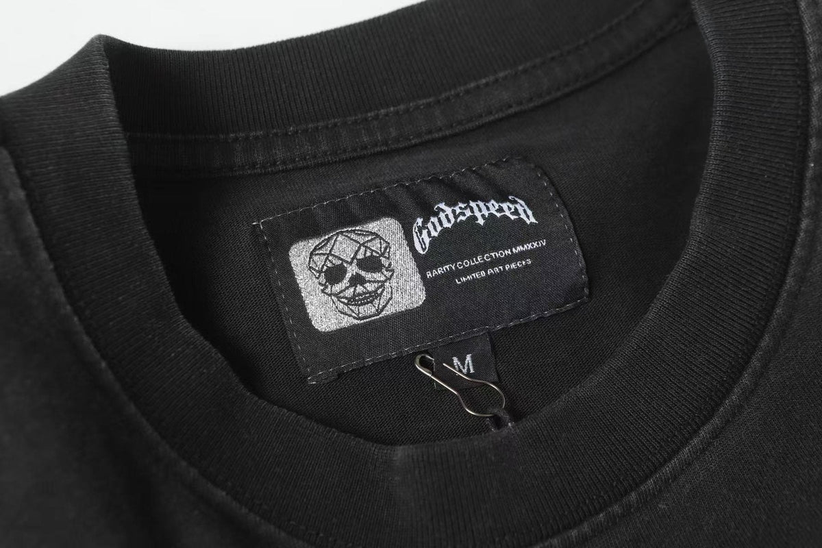 Godspeed Washed Black Car & Sun-Eye Graphic T-Shirt