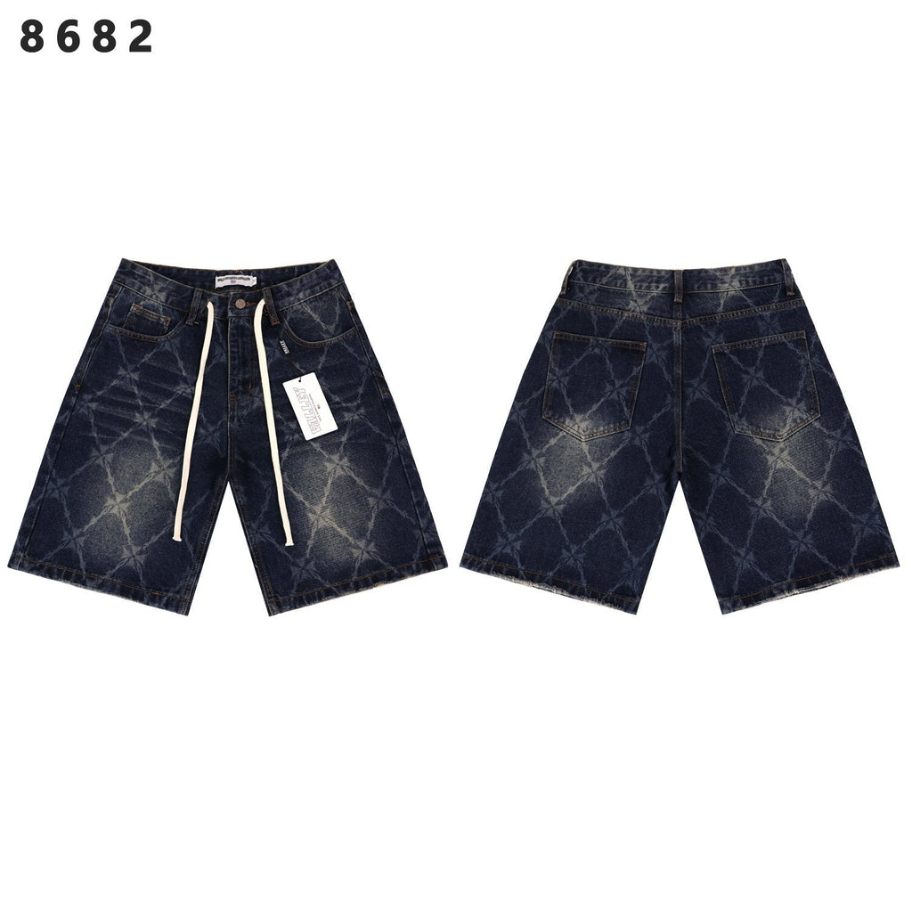 VALLEY Distressed Drawstring Shorts