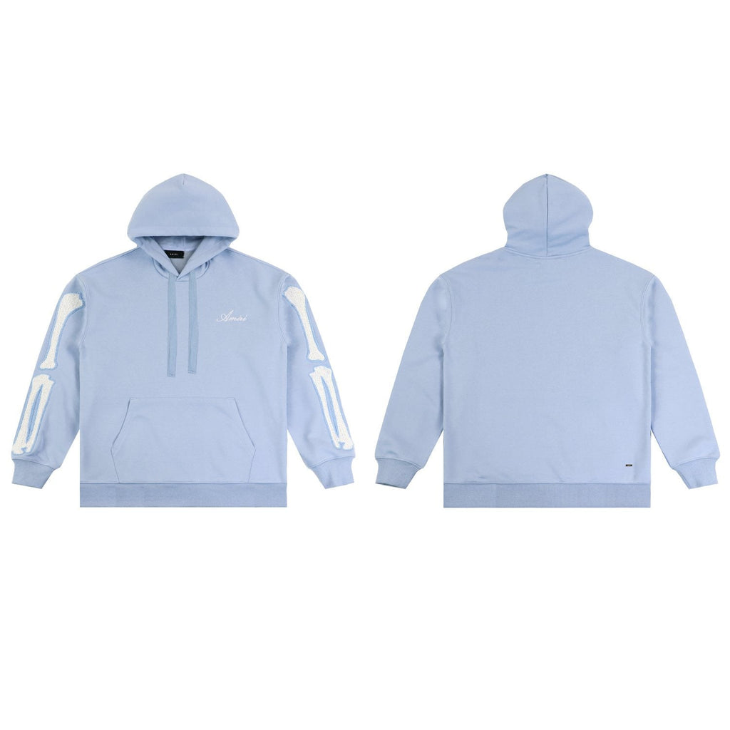 AMIRI Collegiate Bone Sleeve Graphic Hoodie