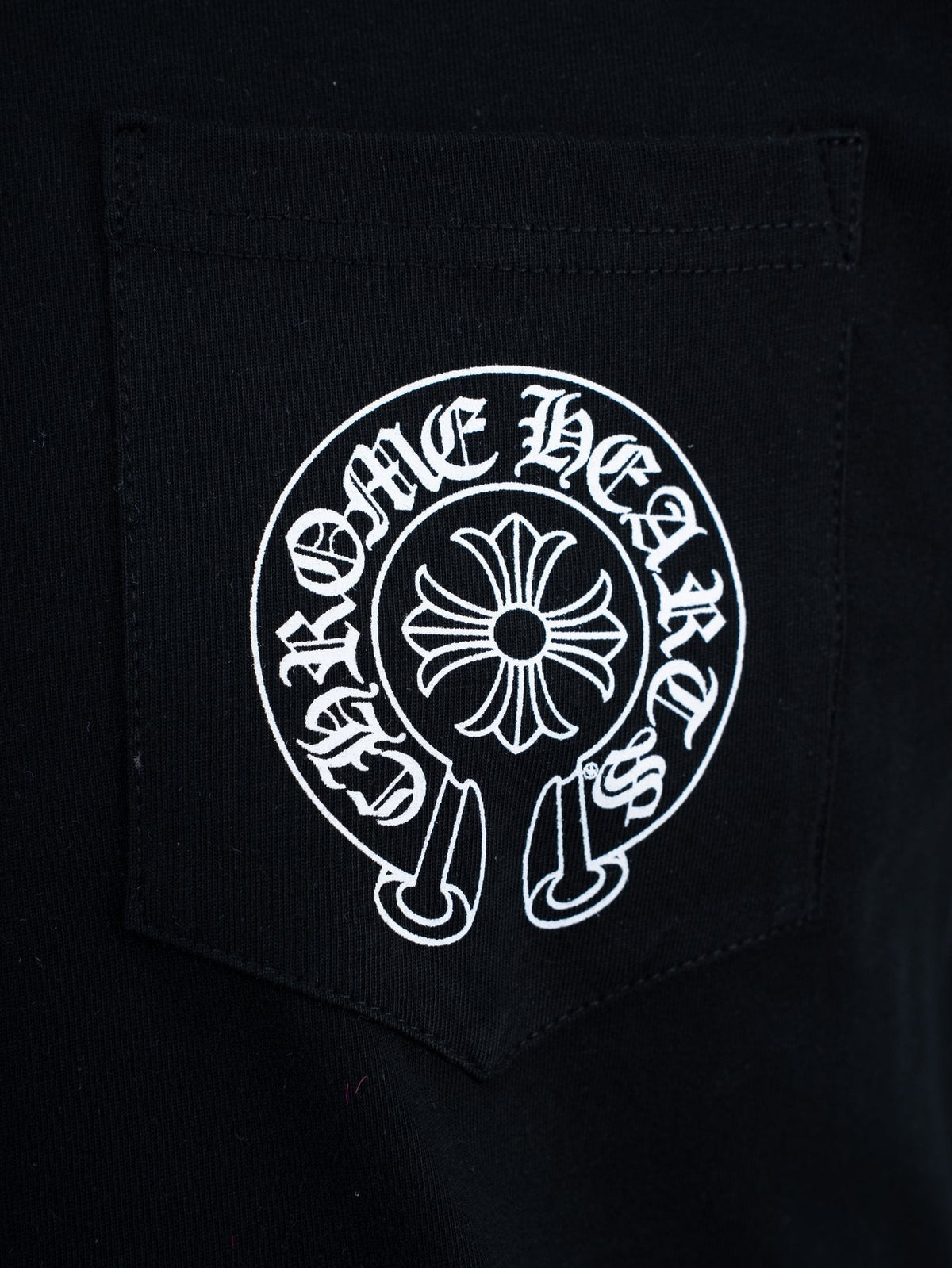 Chrome Hearts Horseshoe Graphic Pocket T-Shirt