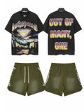 Godspeed Out Of Many One Landscape T-Shirt & Shorts Set