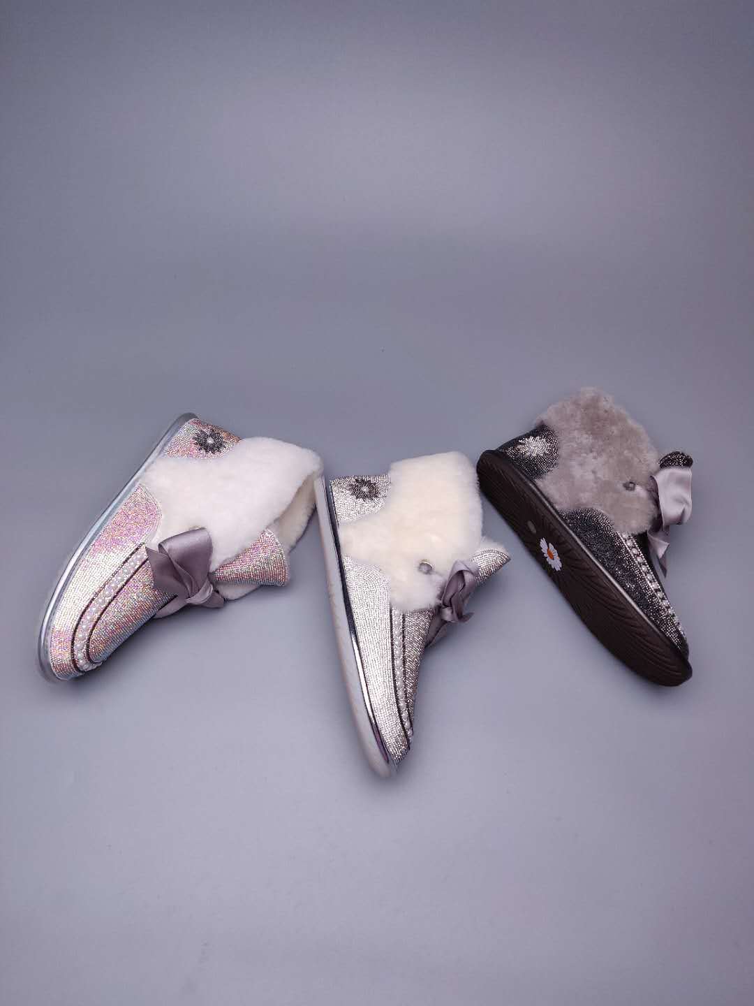 Daisy Crystal Ribbon Snow Boot — Iridescent | New Arrival | In Stock