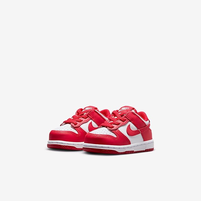 Toddler's Nike Dunk Low White/University Red-White (FB9107 119)