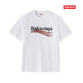 Supreme Balenciaga-Style Wave Graphic T-Shirt