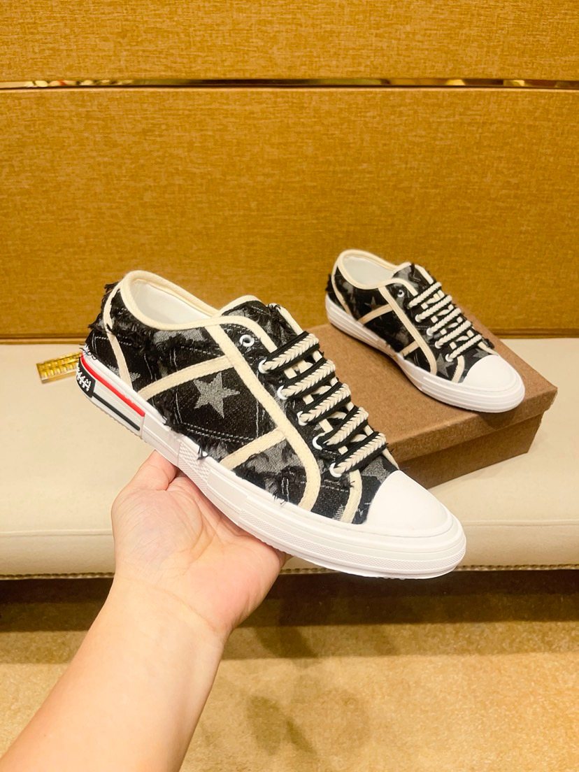 Louis Vuitton Star-Pattern High-Top Sneakers